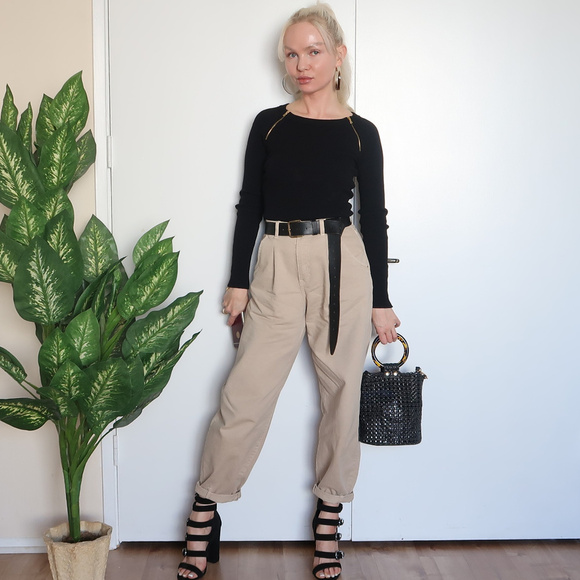 INC International Concepts long sleeve top zippers - Picture 1 of 5